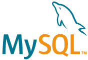 MySQL logo.